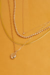 Solid Gold Herringbone Chain Necklace