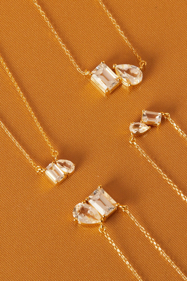 Toi et Moi Gemstone Classic Necklace