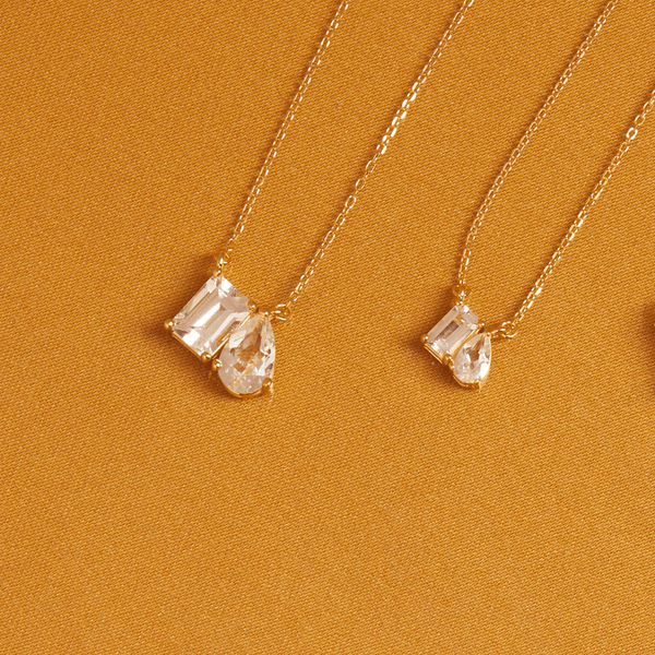 Toi et Moi Gemstone Classic Necklace