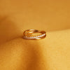 Diamond Crossover Ring