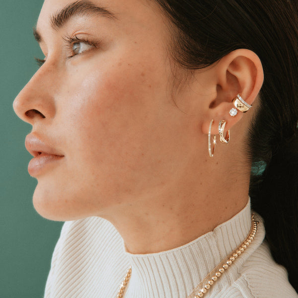 Lab Grown Diamond Hoop Earrings