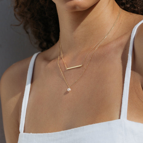 Gold Bar Necklace