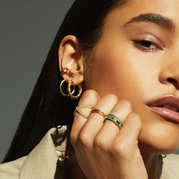 Gold Hoop Earrings - 2mm