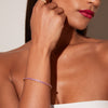Lab Grown Pink Sapphire Tennis Bracelet