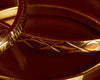 Quilted Gold Hinged Bracelet