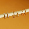 Thin Forever Diamond Hinged Huggie Earrings