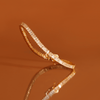 Lab Grown White Sapphire Baguette Tennis Bracelet - 12ct
