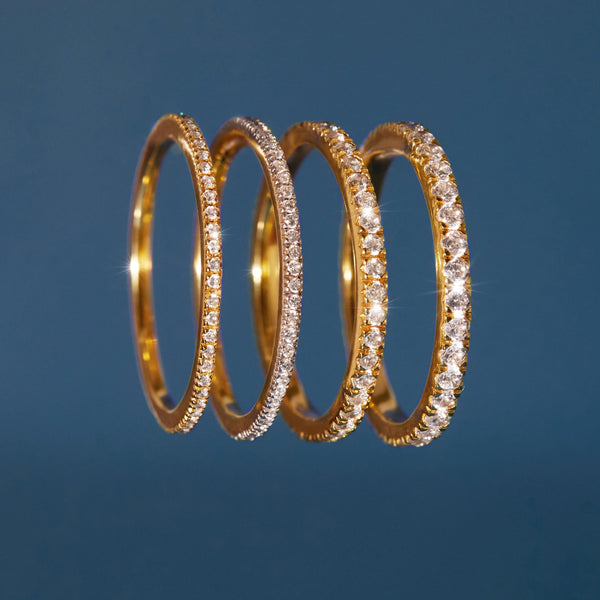 Pavé Lab Grown Diamond Eternity Ring