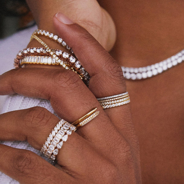 Pavé Lab Grown Diamond Eternity Ring