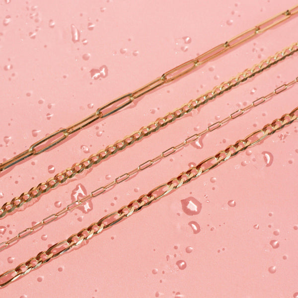 Large Gold Curb Chain Anklet