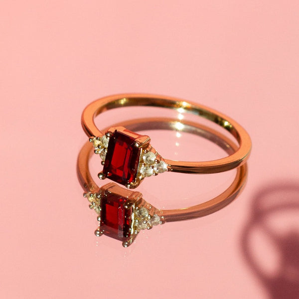 Vintage-Inspired Emerald Cut Ring