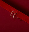 Thin Forever Diamond Hinged Huggie Earrings