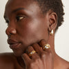 Chunky Lab Grown Diamond Oval Huggie Earrings