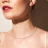 Lab Grown Diamond Wave Tennis Necklace