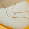 Medium Diamond Bezel Necklace