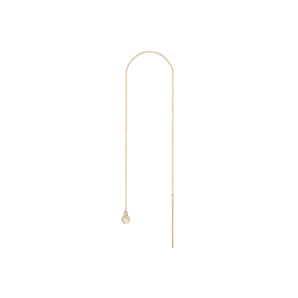 Birthstone Ear Chain Threader (Pair)