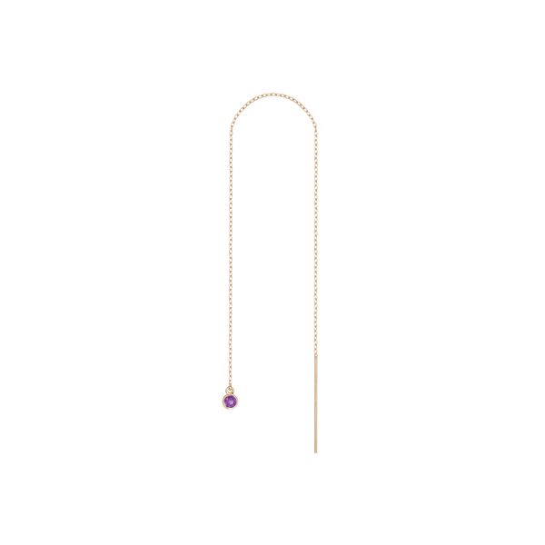 Birthstone Ear Chain Threader (Pair)