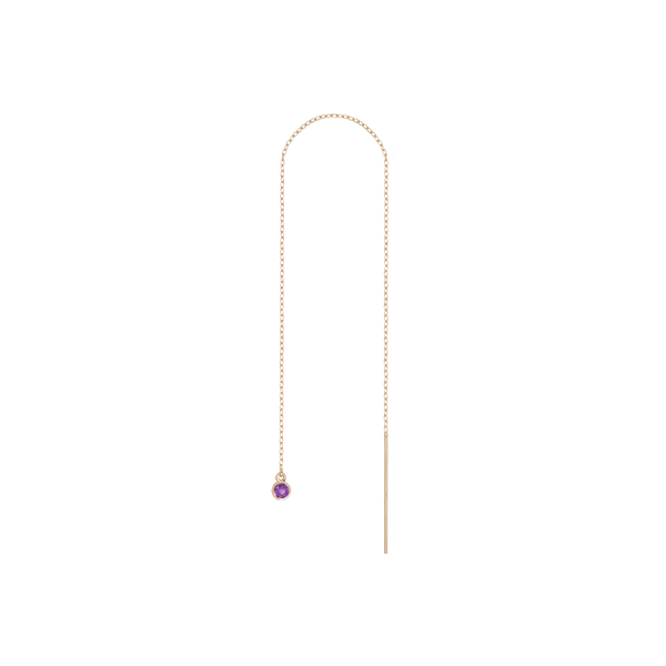 Birthstone Ear Chain Threader