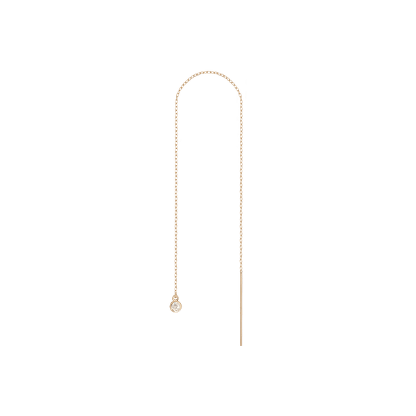 Birthstone Ear Chain Threader (Pair)