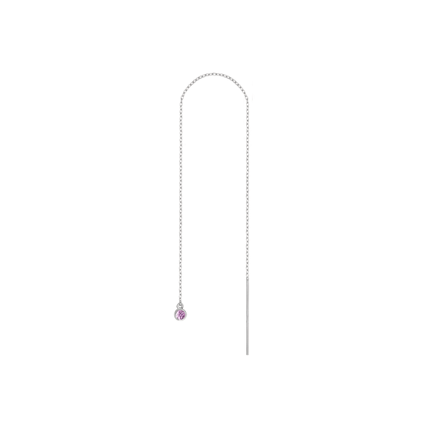 Birthstone Ear Chain Threader (Pair)