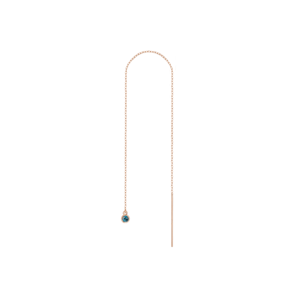 Birthstone Ear Chain Threader (Pair)
