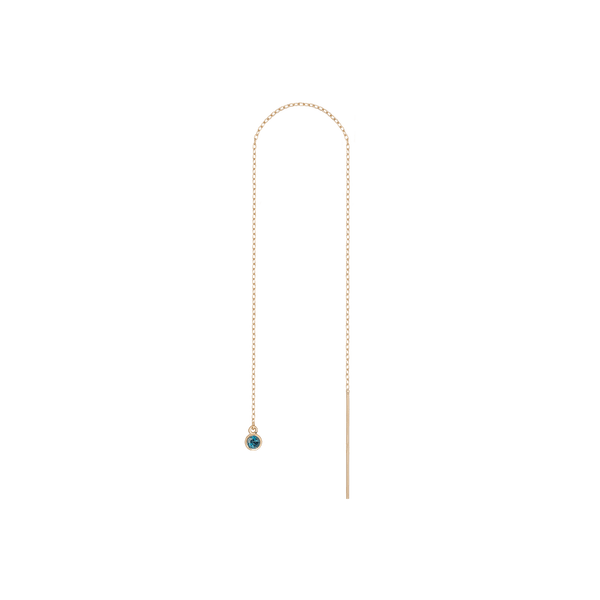 Birthstone Ear Chain Threader (Pair)