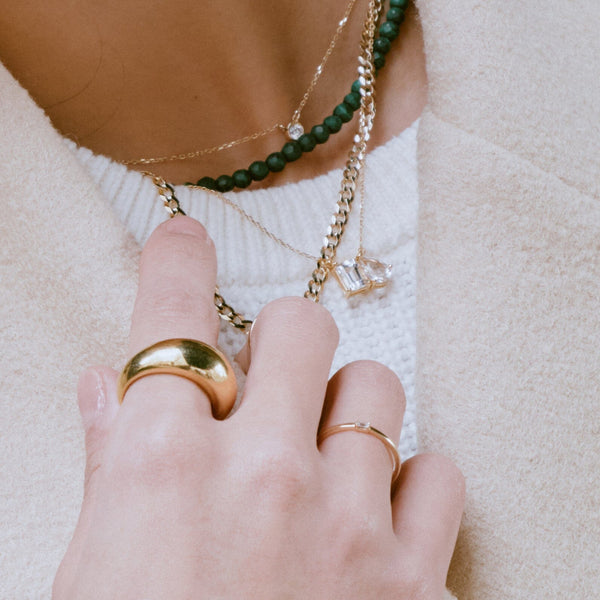 Toi et Moi Gemstone Classic Necklace