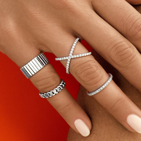 Diamond X Ring
