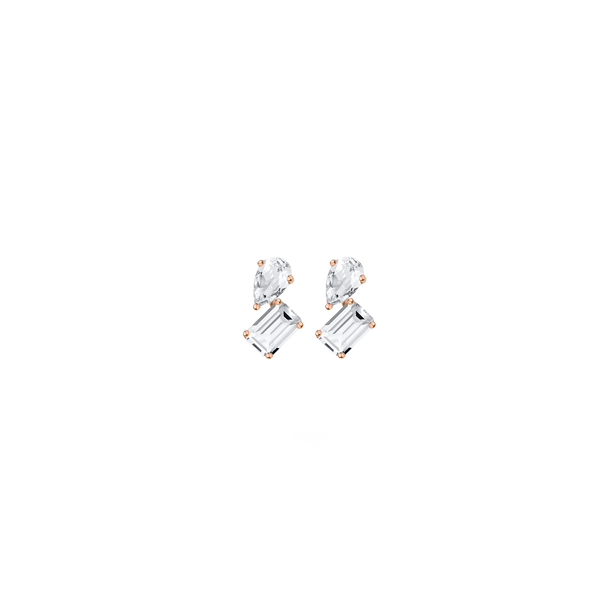 Toi et Moi Gemstone Mini Heirloom Earring