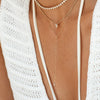 Diamond Bezel Lariat Necklace