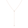 Diamond Bezel Lariat Necklace