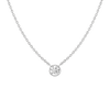 Extra Large Lab Grown Diamond Bezel Necklace