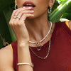 Organic Pearl Station Necklace