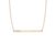 Gold Bar Necklace With Diamonds