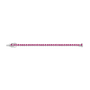 Lab Grown Pink Sapphire Heart Tennis Bracelet