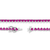 Lab Grown Pink Sapphire Heart Tennis Necklace