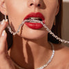 Lab Grown White Sapphire Mixed Shape Tennis Necklace