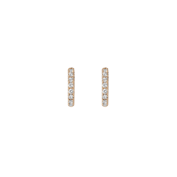 Diamond Huggie Earrings