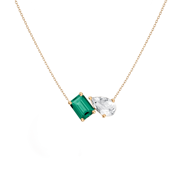 Toi et Moi Gemstone Heirloom Necklace