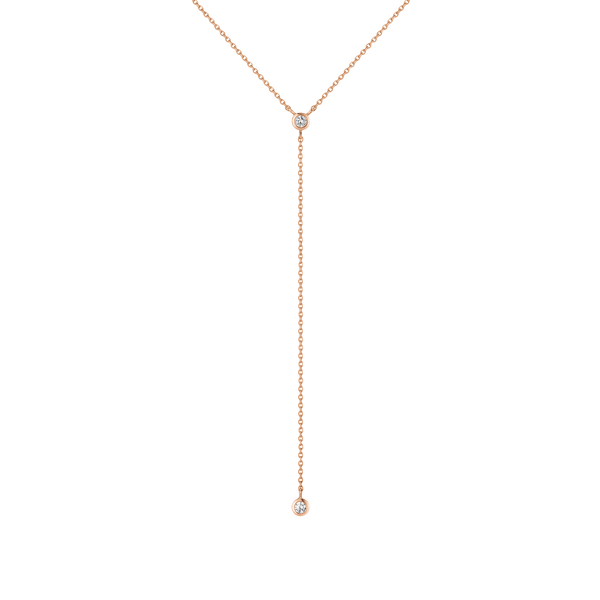 Lab Grown Diamond Bezel Lariat