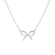 Lab Grown Diamond Bow Necklace
