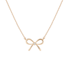 Lab Grown Diamond Bow Necklace