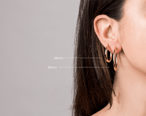 Gold Hoop Earrings - 3mm