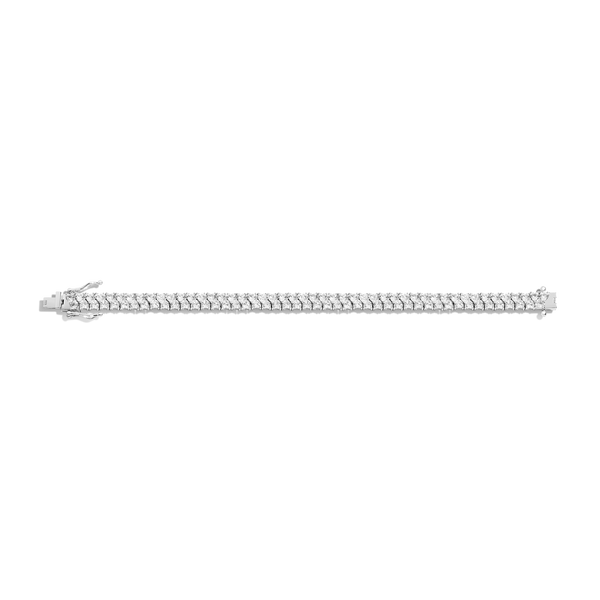 Lab Grown White Sapphire Love Affair Tennis Bracelet