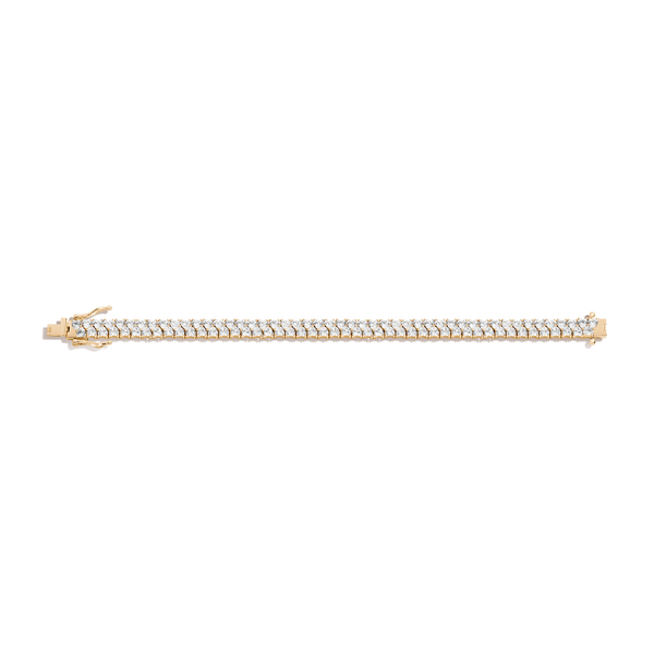 Lab Grown White Sapphire Love Affair Tennis Bracelet