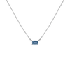 Birthstone Baguette Necklace