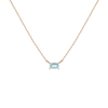 Birthstone Baguette Necklace
