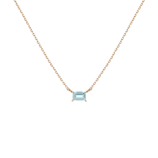 Birthstone Baguette Necklace