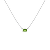 Birthstone Baguette Necklace