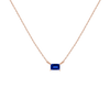 Birthstone Baguette Necklace